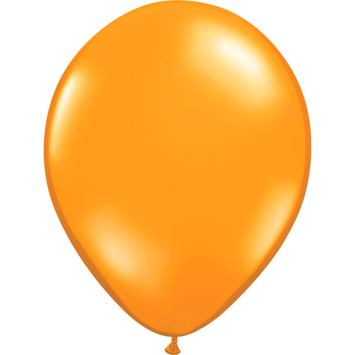 Mandarin Orange, Qualatex 11" Latex Single Balloon | Does Not Include Helium