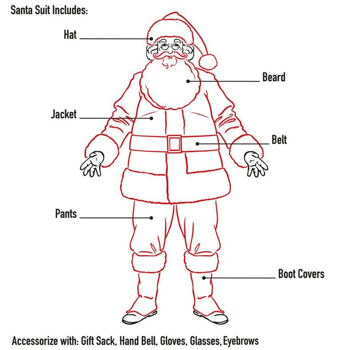 Christmas Santa Suit Adult XL | 1kit