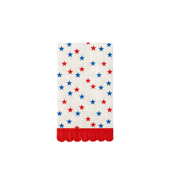 Guest Towel Napkins Scribbled Flag 24pcs  | 1 ct