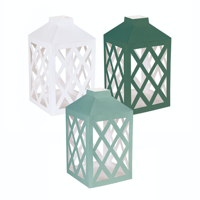 Fresh Greens Paper Lanterns 9" | 3ct