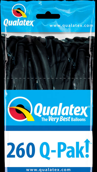 50 ct  ONYX BLACK 260 Q-Pak Balloons | 1ct