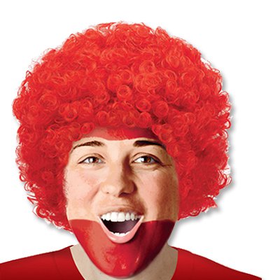 Red Afro Wig | Adult