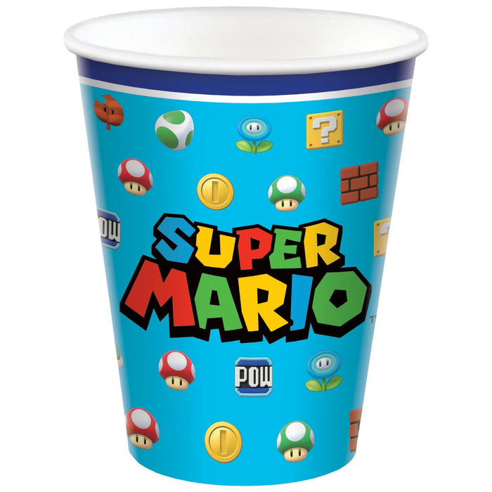Super Mario Bros Paper Cups, 9 oz | 8 ct