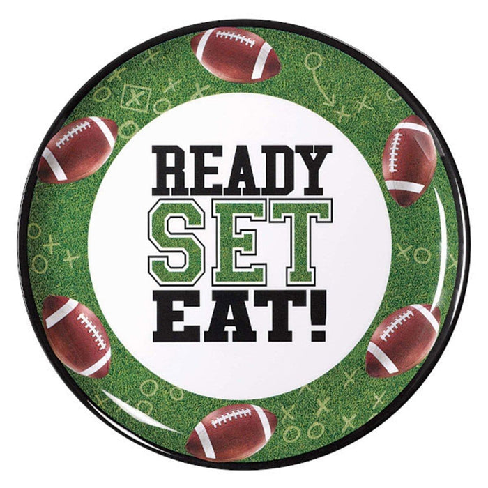 Ready Set Eat Football Melamine Platter 13.5" | 1ct