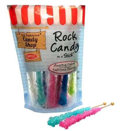 ESPEEZ Rock Candy On A Stick Assorted | 8pcs