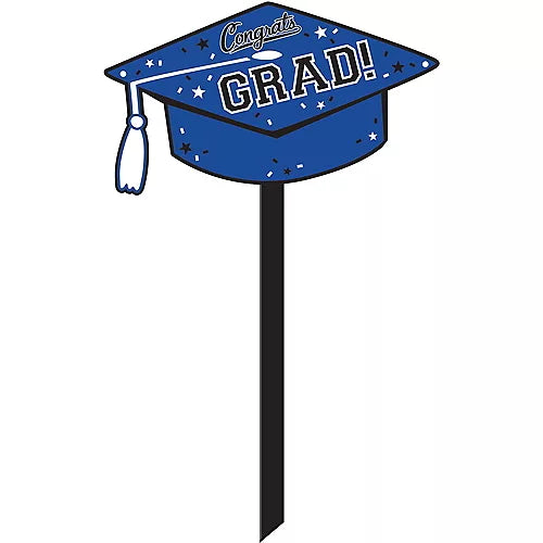 Graduation Blue Lawn Sign | 1 ct