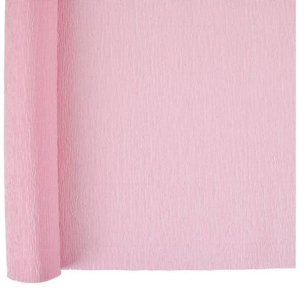 Baby Pink Crepe Paper Folds Sheet 20in x 8ft | 1ct