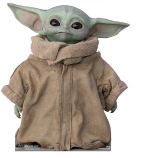 Buy Star Wars The Child Baby Yoda Cardboard Cutout, Cardboard cutouts