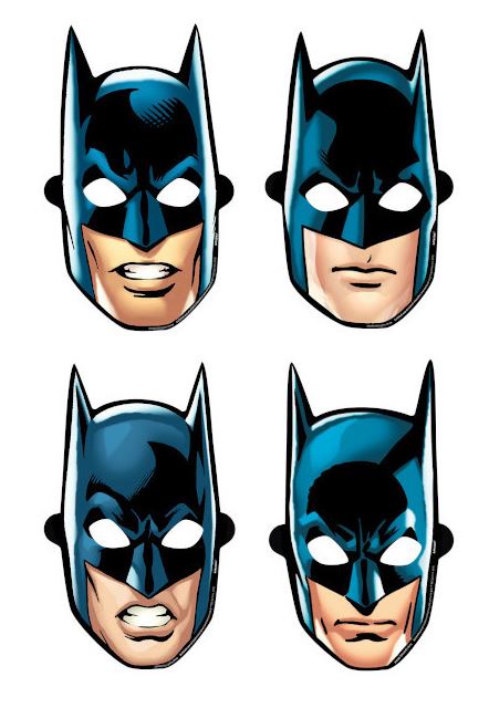 Batman 'Heroes Unite' Paper Masks (8ct)