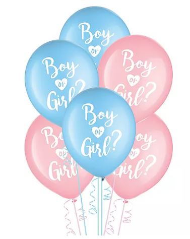 The Big Reveal Latex Balloons 12" | 6ct