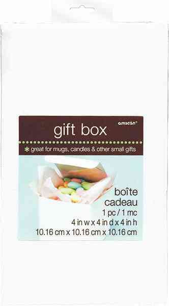 White Gift Box 4" x 4" x 4" | 1ct.