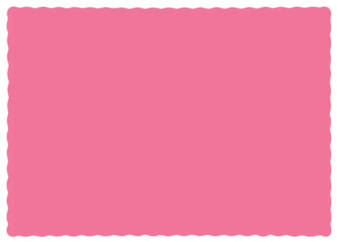 Bright Pink Paper Placemats 9.5"x 13" | 50ct