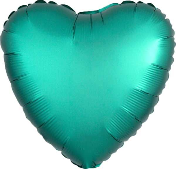 Satin Jade Heart Balloon, 18'' | 1 ct