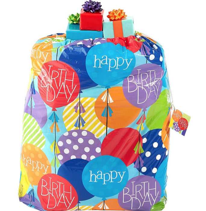 Colorful Balloons Birthday Gift Sack | 1ct