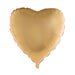 30-Inch Gold Heart SuperShape Satin Mylar Balloon