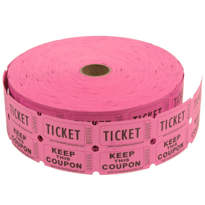 Pink Double Ticket Roll | 2000ct