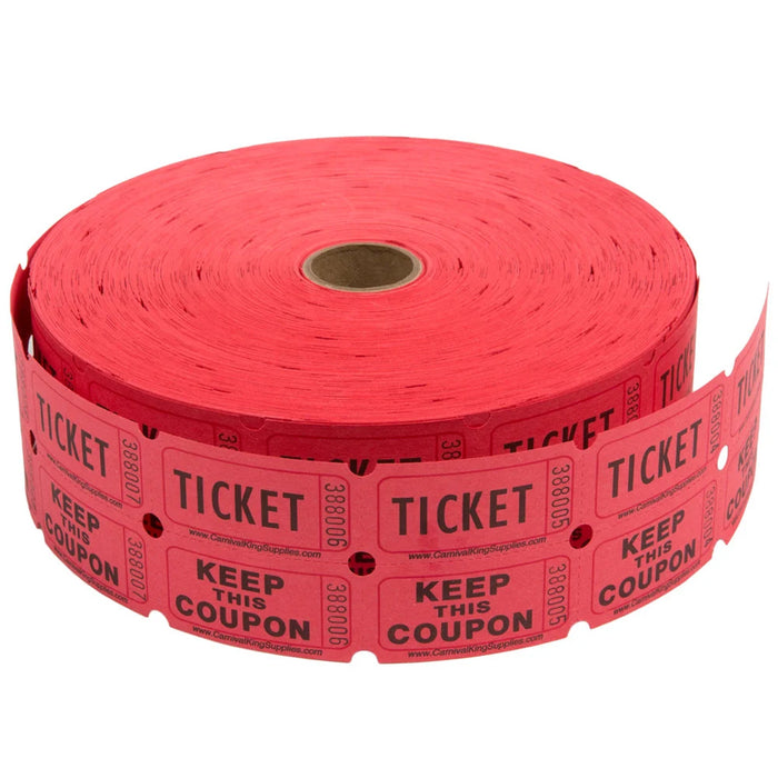 Red Double Ticket Roll | 2000 ct