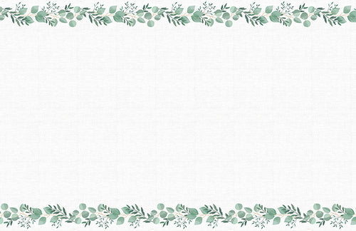 Fresh Greens Botanical Paper Table Cover 54"x 84" | 1 ct