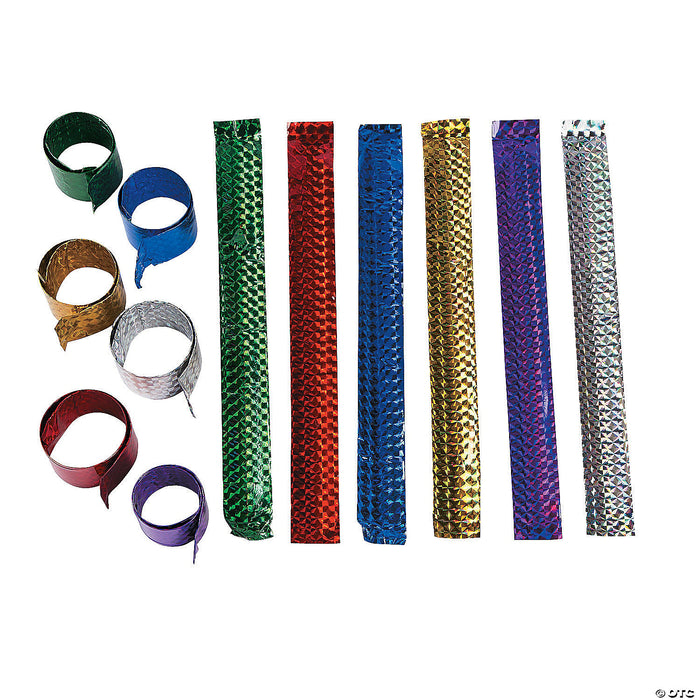 Diamond Metallic Slap Bracelets 9" | 12ct