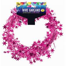 Pink Star Wire Garland | 1ct