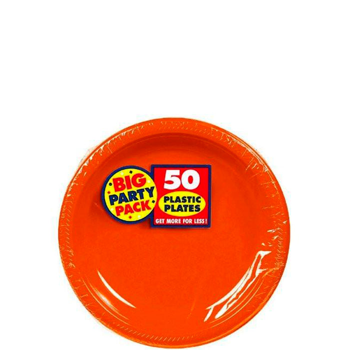 Orange Peel 7'' Plastic Plates | 50ct