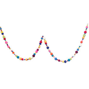 Colorful Multisized Pompom Garland | 1ct