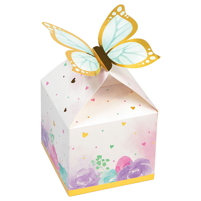 Butterfly Shimmer Favor Boxes 5" | 8ct