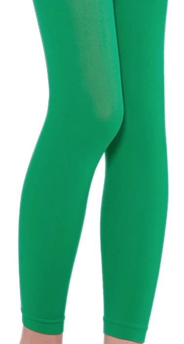 Green Footless Tights | Child