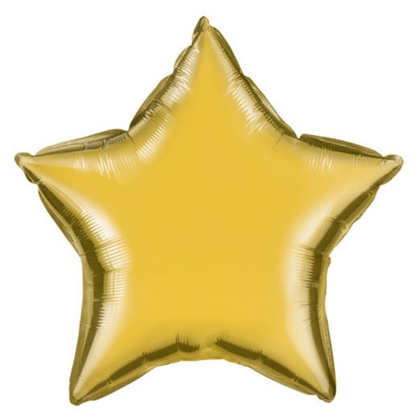 36-Inch Gold Star SuperShape Balloon