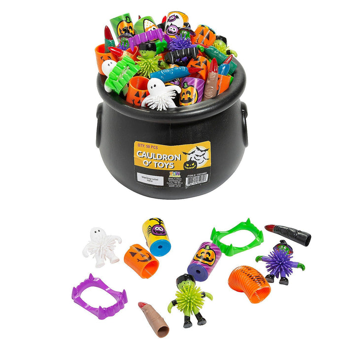 Halloween Cauldron O' Toys 50pc