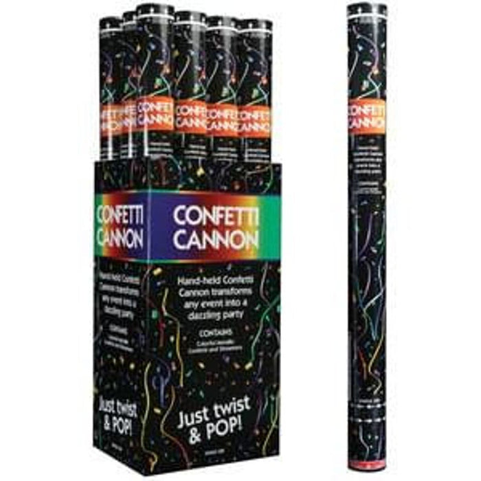24" Spirit Stick Confetti Cannon Rainbow | 1ct