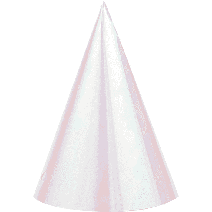 Iridescent Party Hats | 8ct