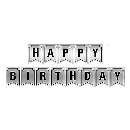 Happy Birthday Foil Streamer 12Ft  | 1ct