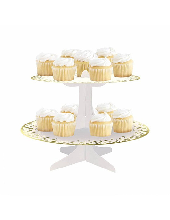 Gold Foil CupCake Stand 12.25" | 1ct