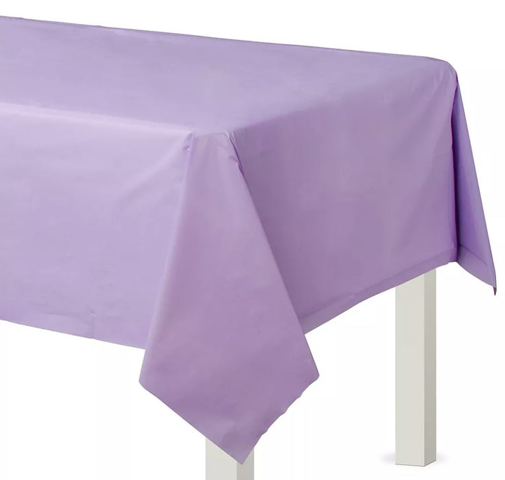 Lavender Plastic Table Cover 54"x108" | 1ct