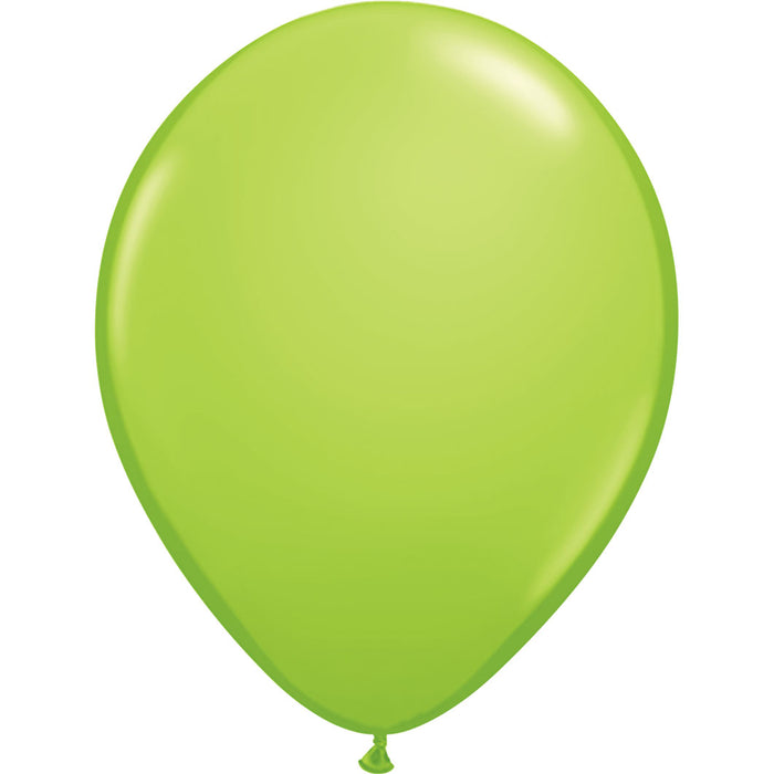 Lime Green, Latex Balloon With Helium and Hi-Float  11''  | 1 ct