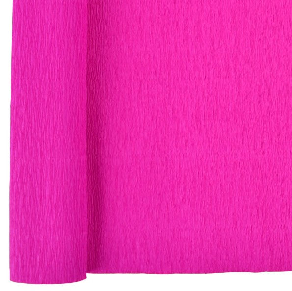 Magenta Crepe Paper Folds Sheet 20in x 8ft | 1ct