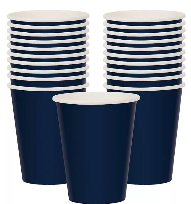 Navy Blue 9oz Paper Cups | 20ct