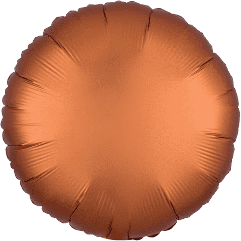 Satin Orange Round Balloon, 18'' | 1 ct