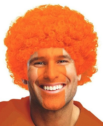 Orange Curly Wig | 1 ct