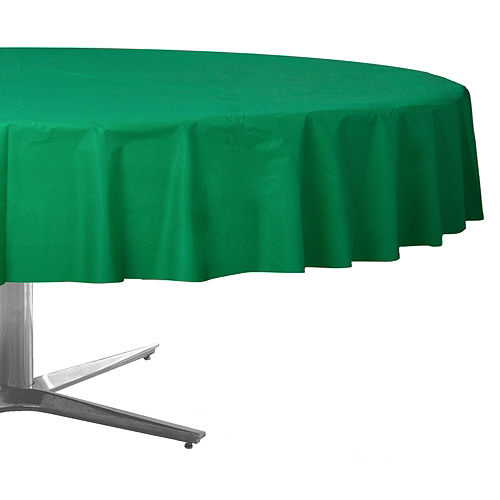 Festive Green Round Table Cover 84in