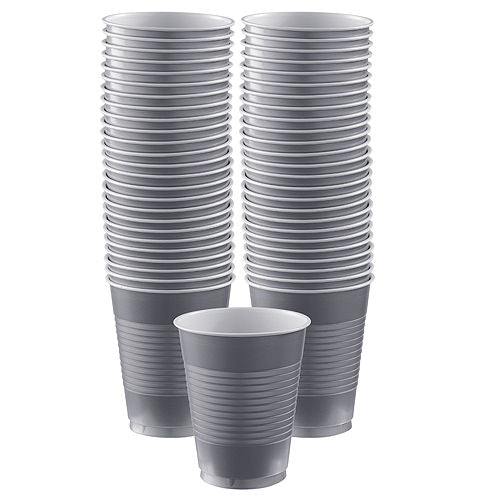 Silver 12oz Plastic Cups | 20ct