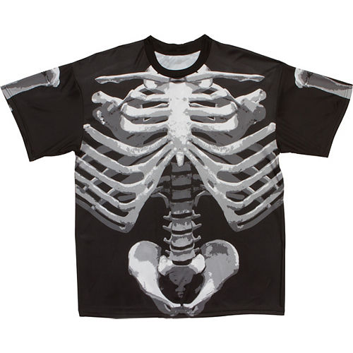 Black and Bone Skeleton T-shirt Adult XL | 1ct