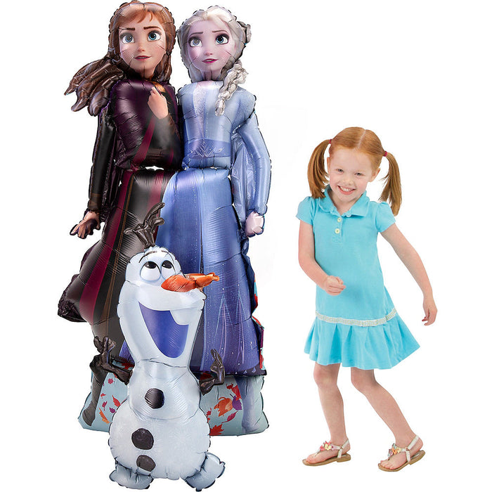 Frozen 2 Elsa Anna Olaf Airwalker Balloon 58" | 1ct