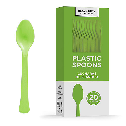 Kiwi Heavy Duty Plastic Spoons | 20ct