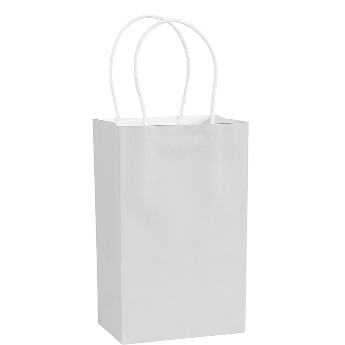 White Small Paper Gift Bag 8" | 1ct