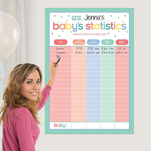 Baby Shower Statistics Game | 1ct