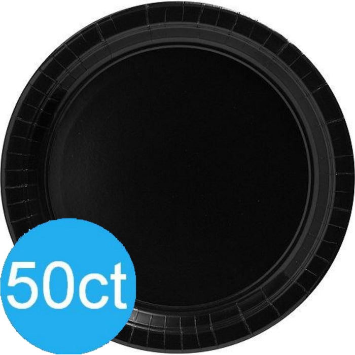 Black Paper Dinner Plates 10" | 50ct