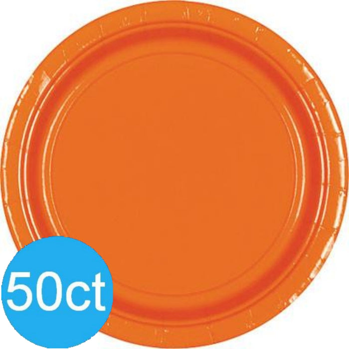 Orange Peel Dinner Paper Plates 10" | 50ct