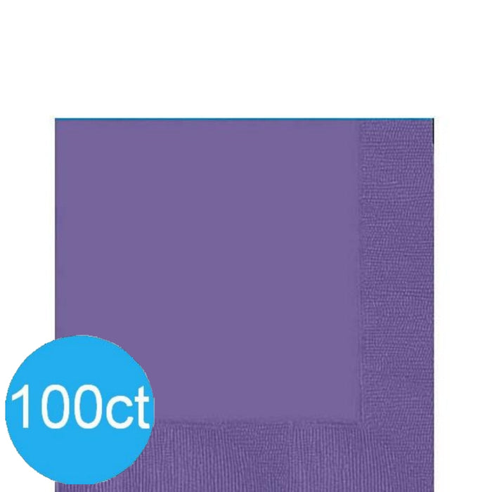 New Purple Lunch Napkins | 100ct